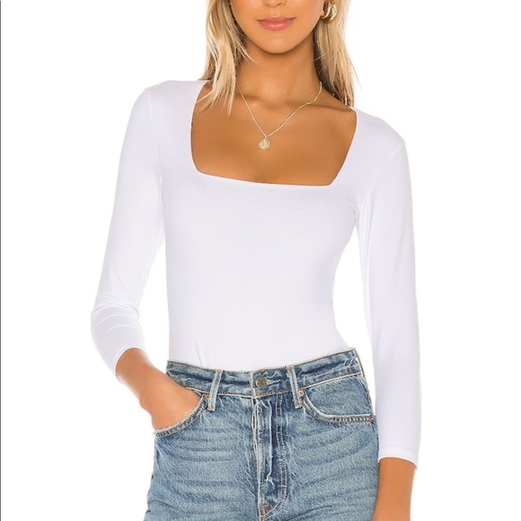 Free People Truth Or Square Bodysuit White - Picture 2 of 5